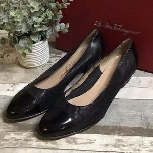 Salvatore Ferragamo Black Heels Sz 10